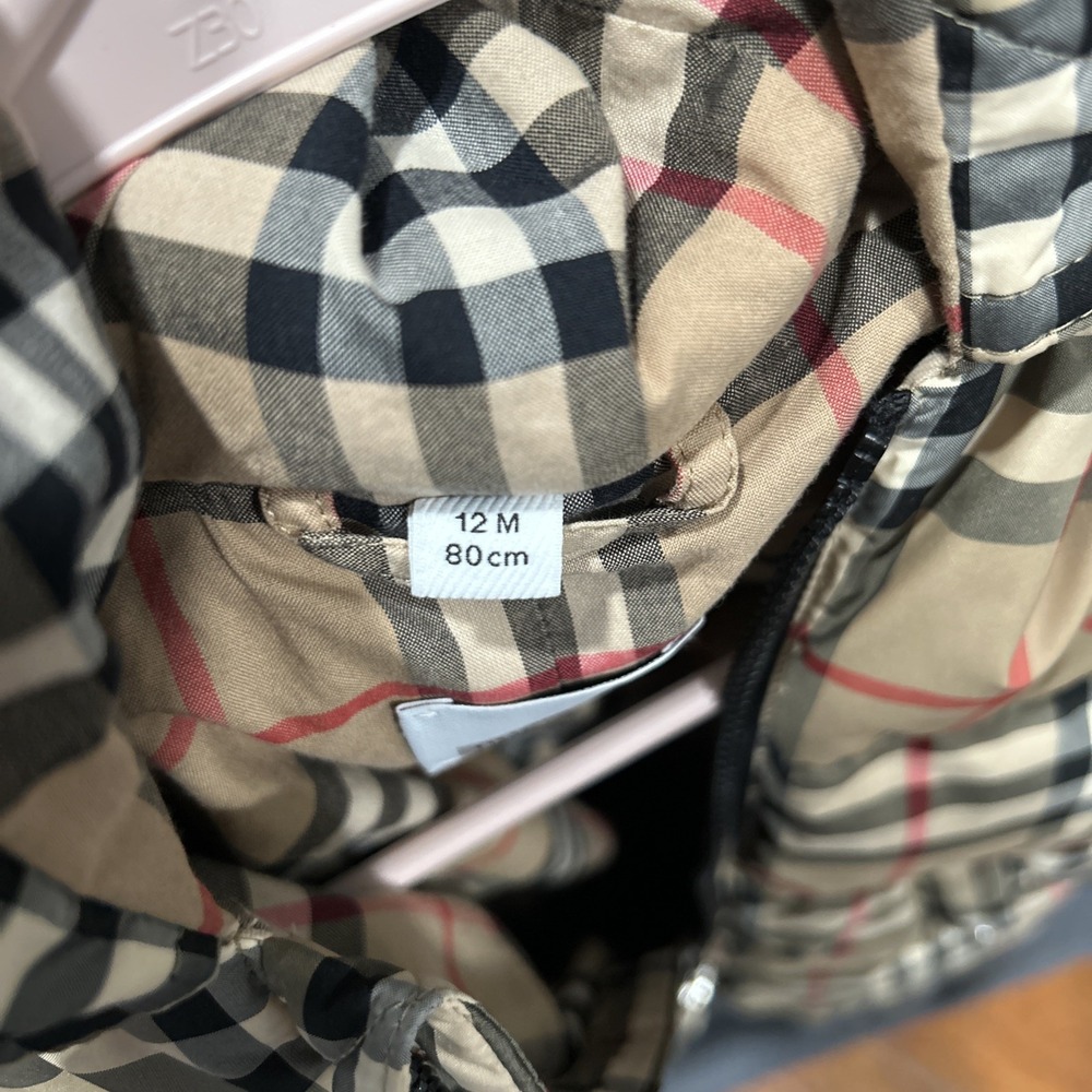 Burberry Kids Puffer Coat Snowsuit Jumpsuit 12 Month - Picture 3 of 16